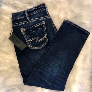🌟NWT🌟 Silver Jeans dark wash boyfriend style